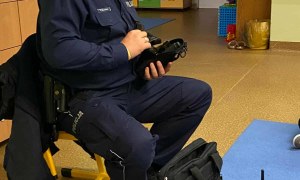 Spotkanie z Policjantem: Bezpieczna Droga Do Przedszkola - Zdjęcie 1