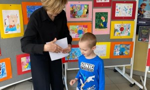 Rozdanie dyplomów za udział w V Ogólnopolskim konkursie 