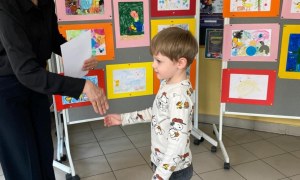 Rozdanie dyplomów za udział w V Ogólnopolskim konkursie 