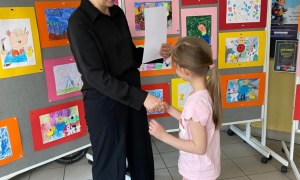 Rozdanie dyplomów za udział w V Ogólnopolskim konkursie 