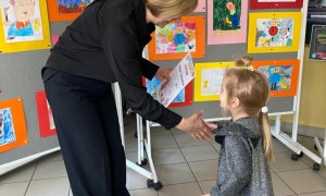 Rozdanie dyplomów za udział w V Ogólnopolskim konkursie 