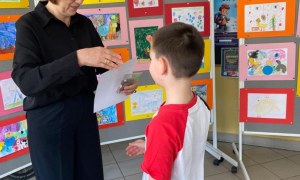 Rozdanie dyplomów za udział w V Ogólnopolskim konkursie 