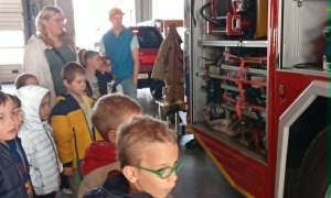 Wyjazd dzieci 6-letnich do jednostki Straży Pożarnej - Zdjęcie 27
