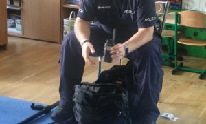 Bezpieczny Przedszkolak- Spotkanie z policjantem - Zdjęcie 55