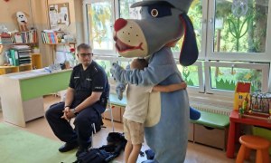 Bezpieczny Przedszkolak- Spotkanie z policjantem - Zdjęcie 108