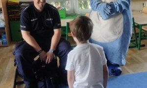 Bezpieczny Przedszkolak- Spotkanie z policjantem - Zdjęcie 118