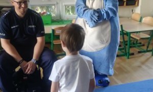 Bezpieczny Przedszkolak- Spotkanie z policjantem - Zdjęcie 129